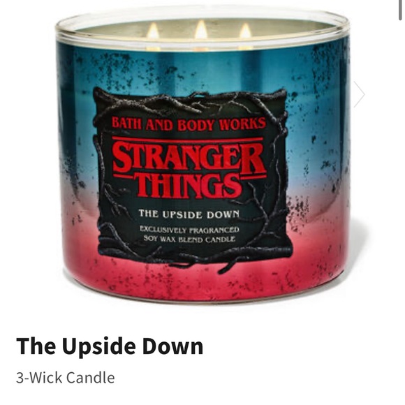 Bath & Body Works x Stranger Things NWT Upside Down 3 wick Candle - Picture 1 of 3